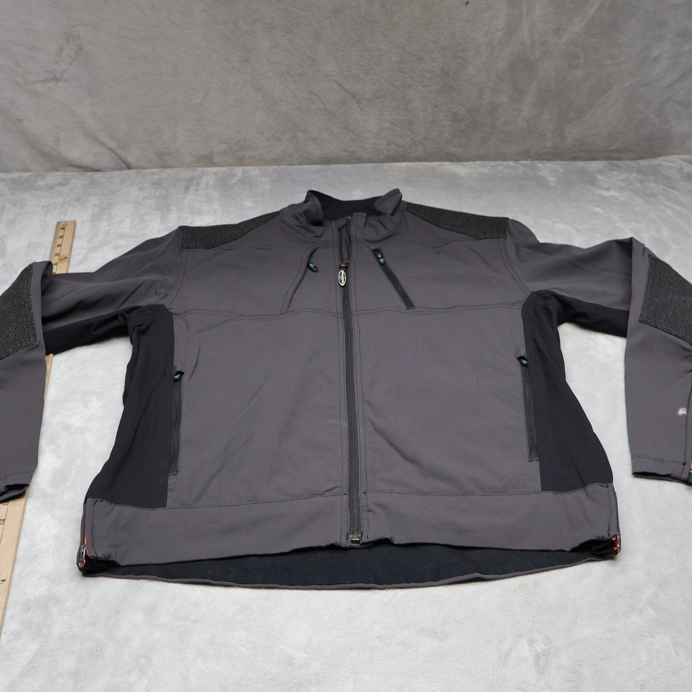 Arborwear Jacket Mens Medium Gray Stretch Light Full Zip Outdoor Tree Climbers